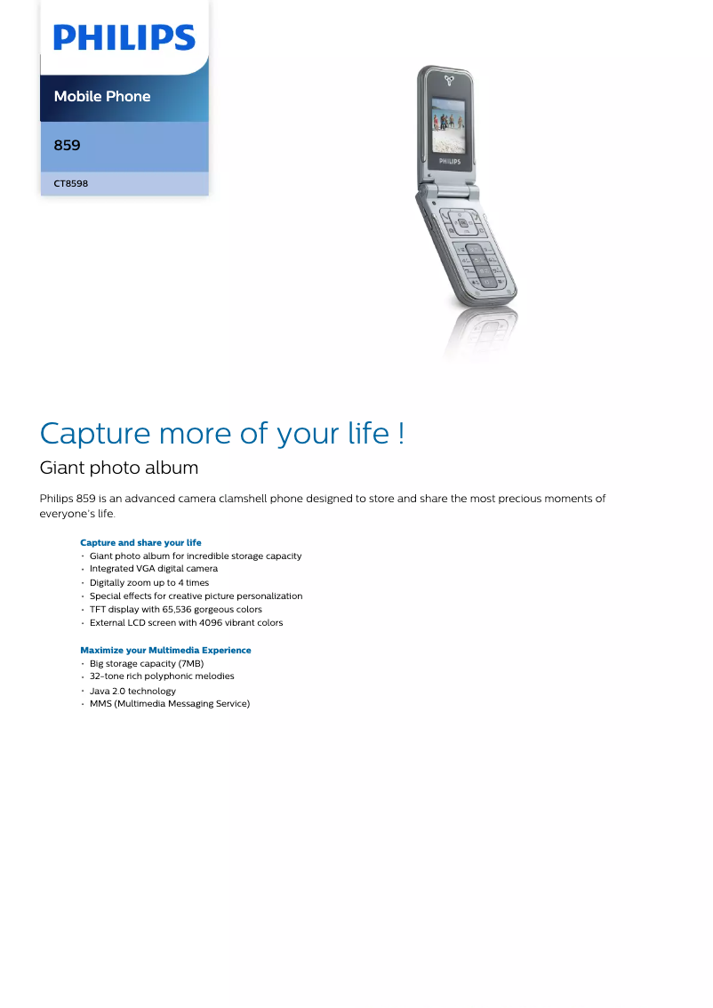 Image de la première page du manuel de l'appareil Xenium CT9A9WSLV