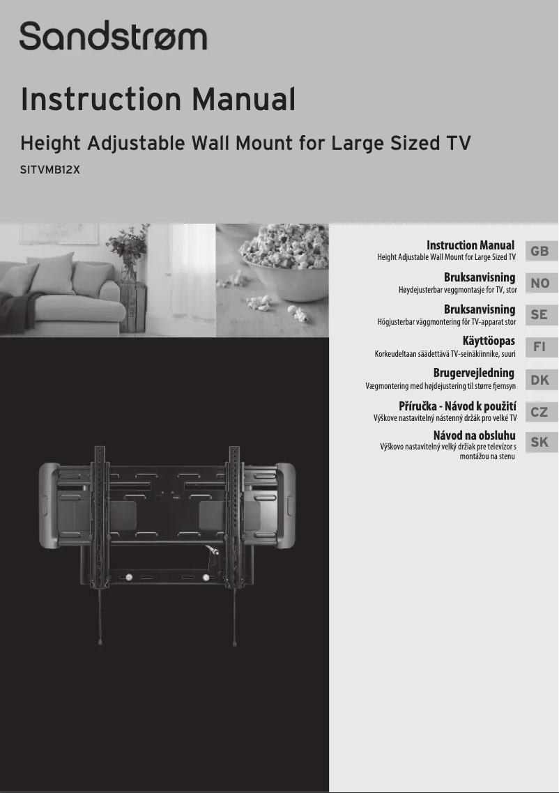 Page 1 de la notice Manuel utilisateur Sandstrøm SITVMB12X