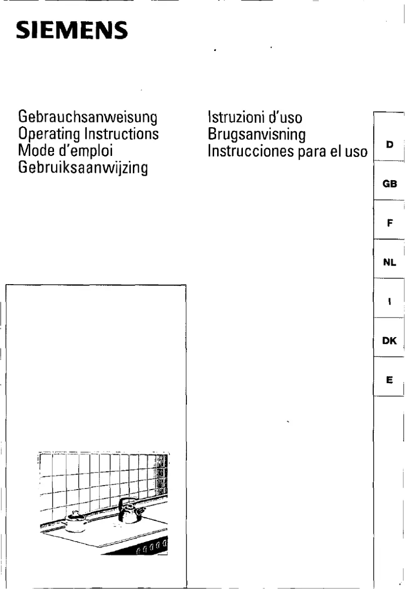 Page 1 de la notice Manuel utilisateur Siemens EK76021