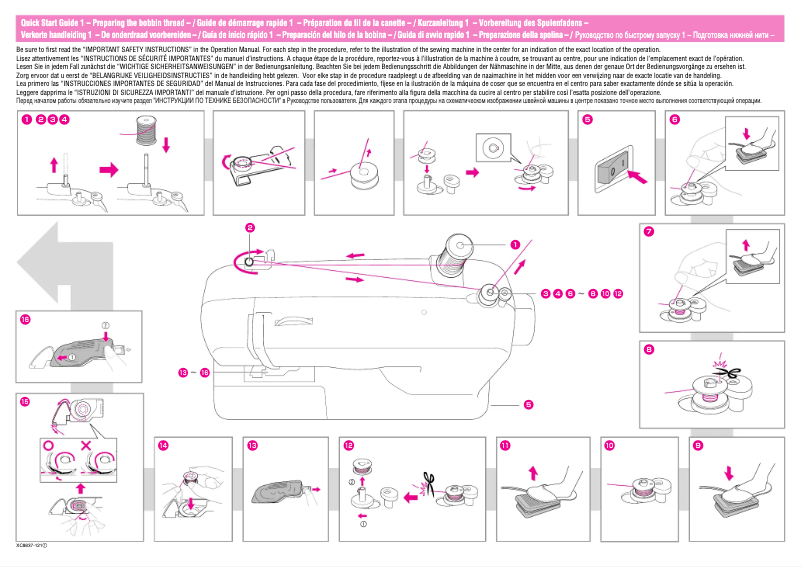 Page 1 de la notice Guide de démarrage rapide Brother 5000PRW