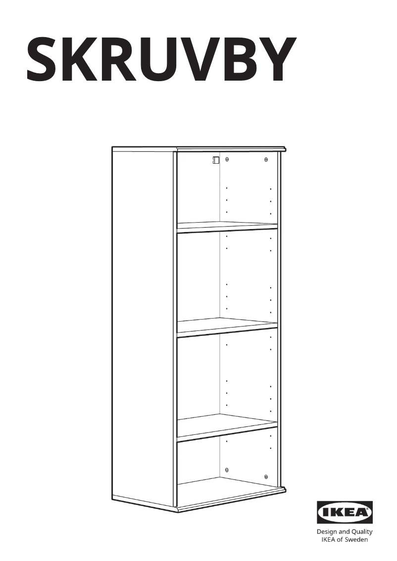 Page 1 de la notice Manuel utilisateur Ikea SKRUVBY 405.035.46