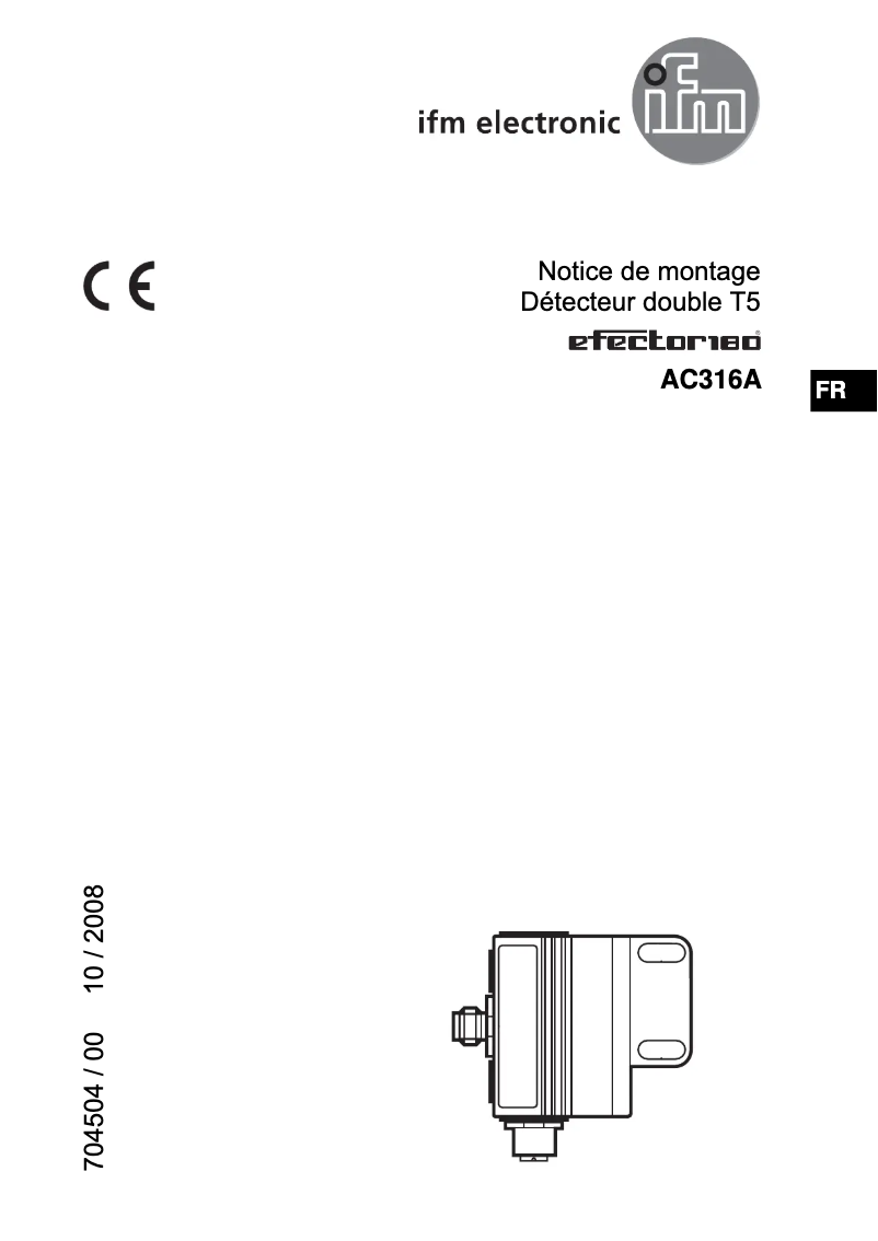 Página 1 del manual Manual de usuario IFM AC316A