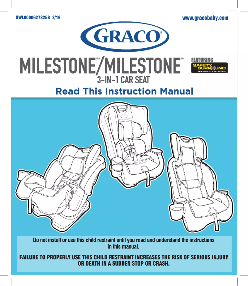 Página 1 del manual Manual de usuario Graco Milestone