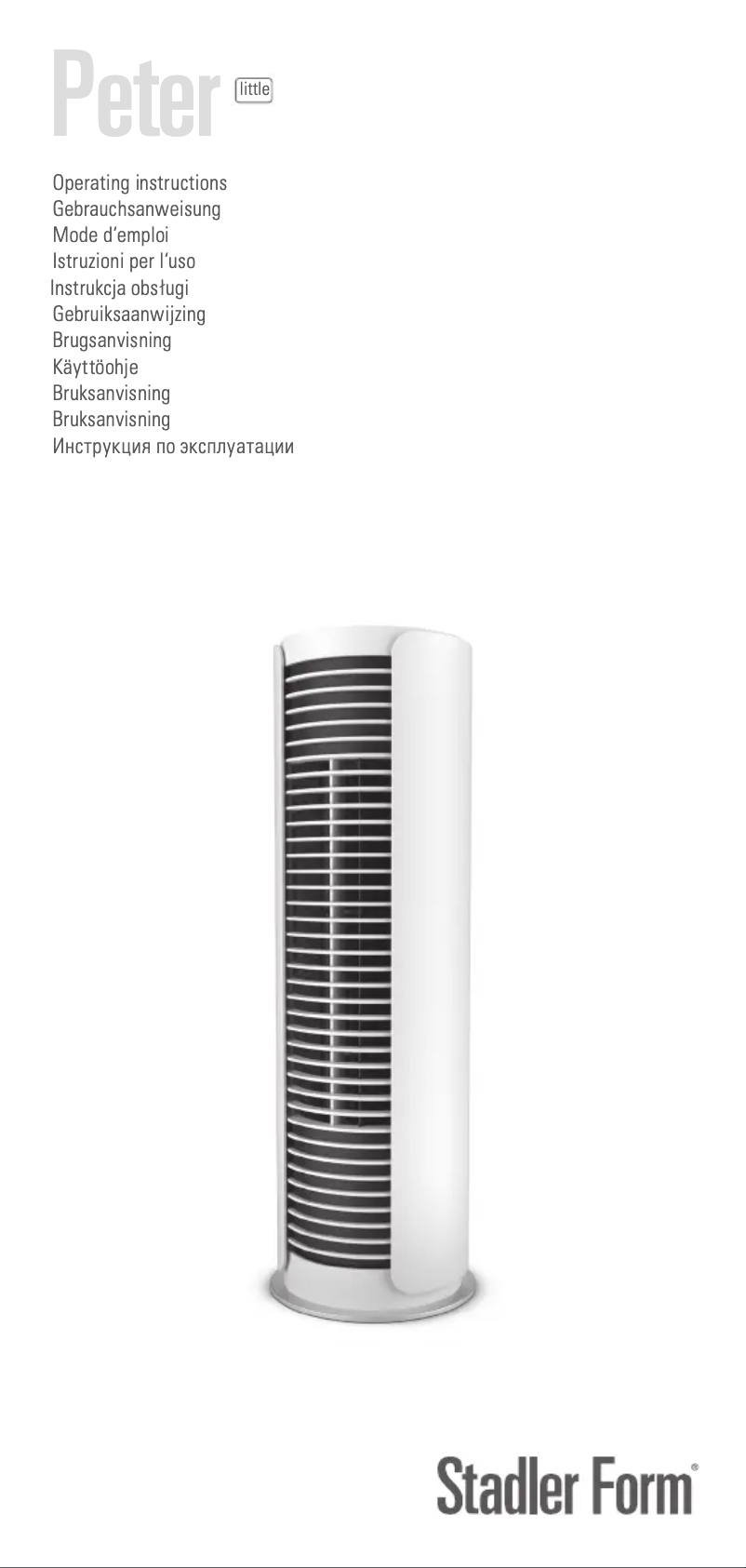 Page 1 de la notice Manuel utilisateur Stadler Form Peter little