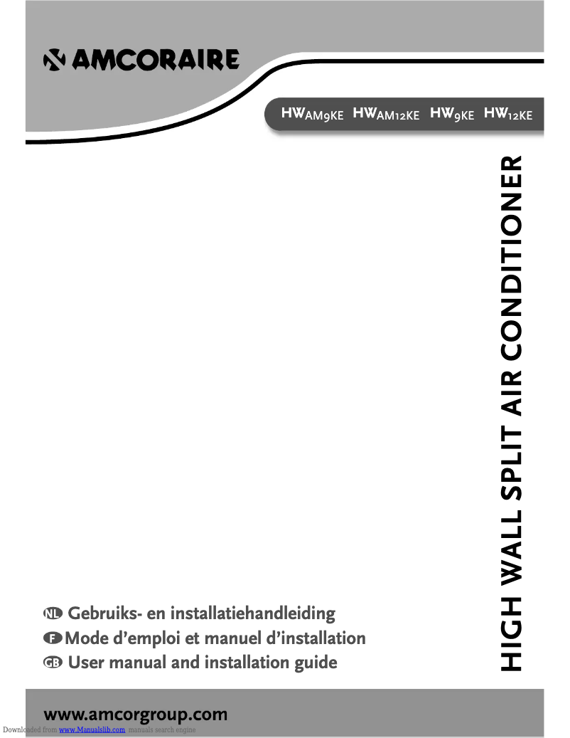 Página 1 del manual Manual de usuario Amcor HWAM9KE