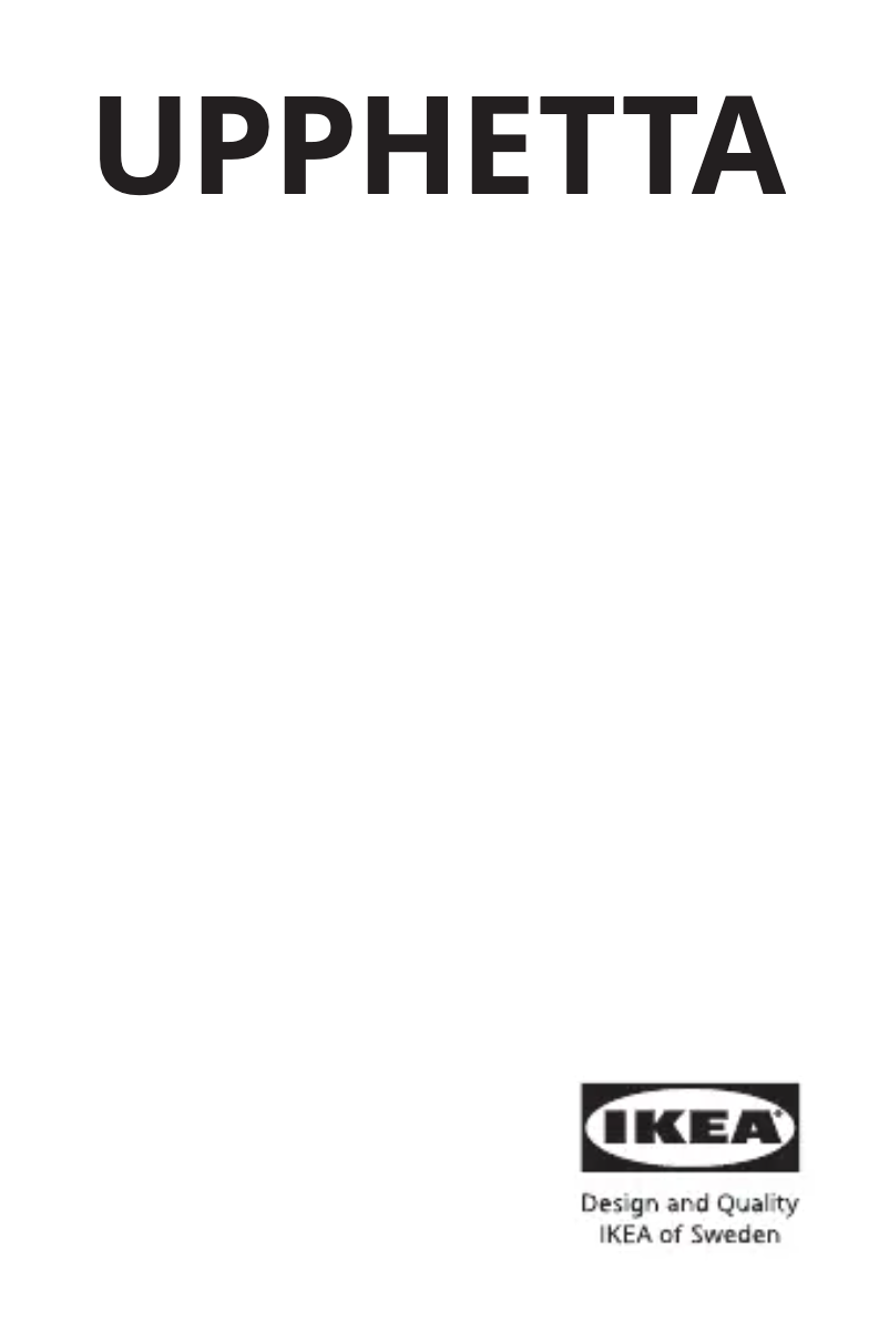 Page 1 de la notice Manuel utilisateur Ikea UPPHETTA 805.714.73