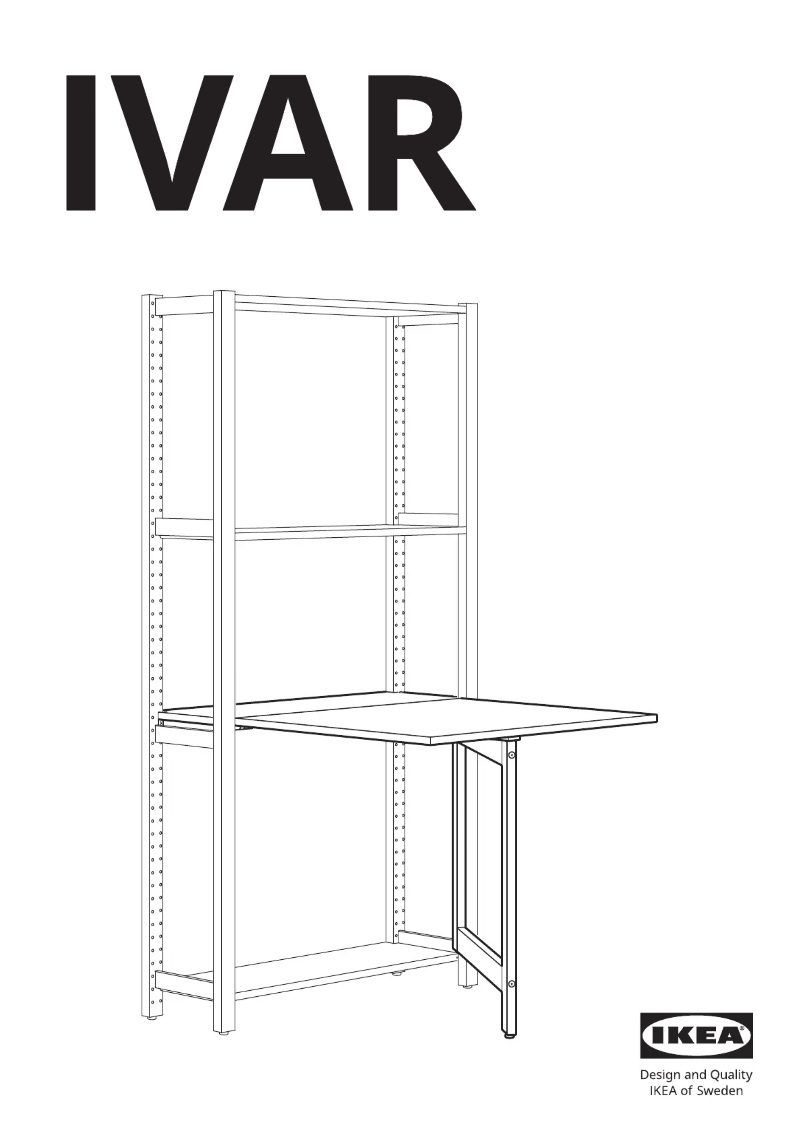 Page 1 de la notice Manuel utilisateur Ikea IVAR 905.125.86