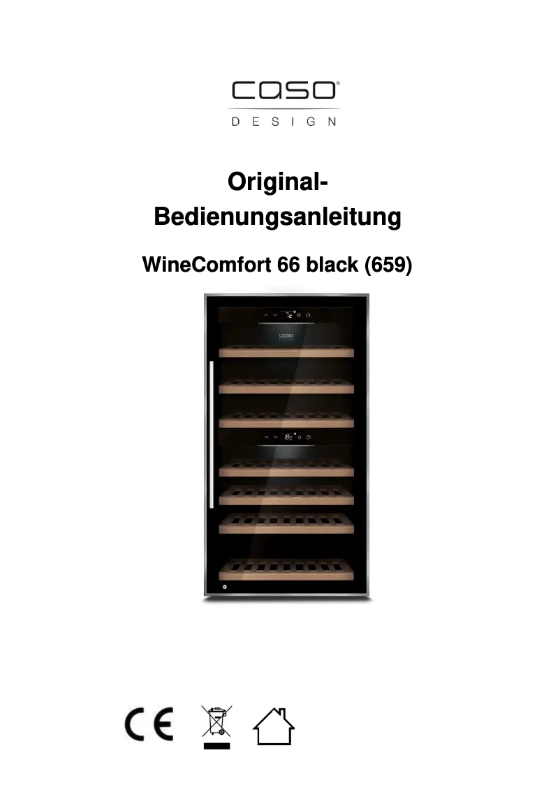 Página 1 del manual Manual de usuario Caso WineComfort 66 black 659