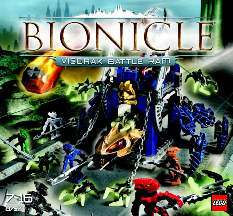 Page 1 de la notice Manuel utilisateur Lego Bionicle 8757
