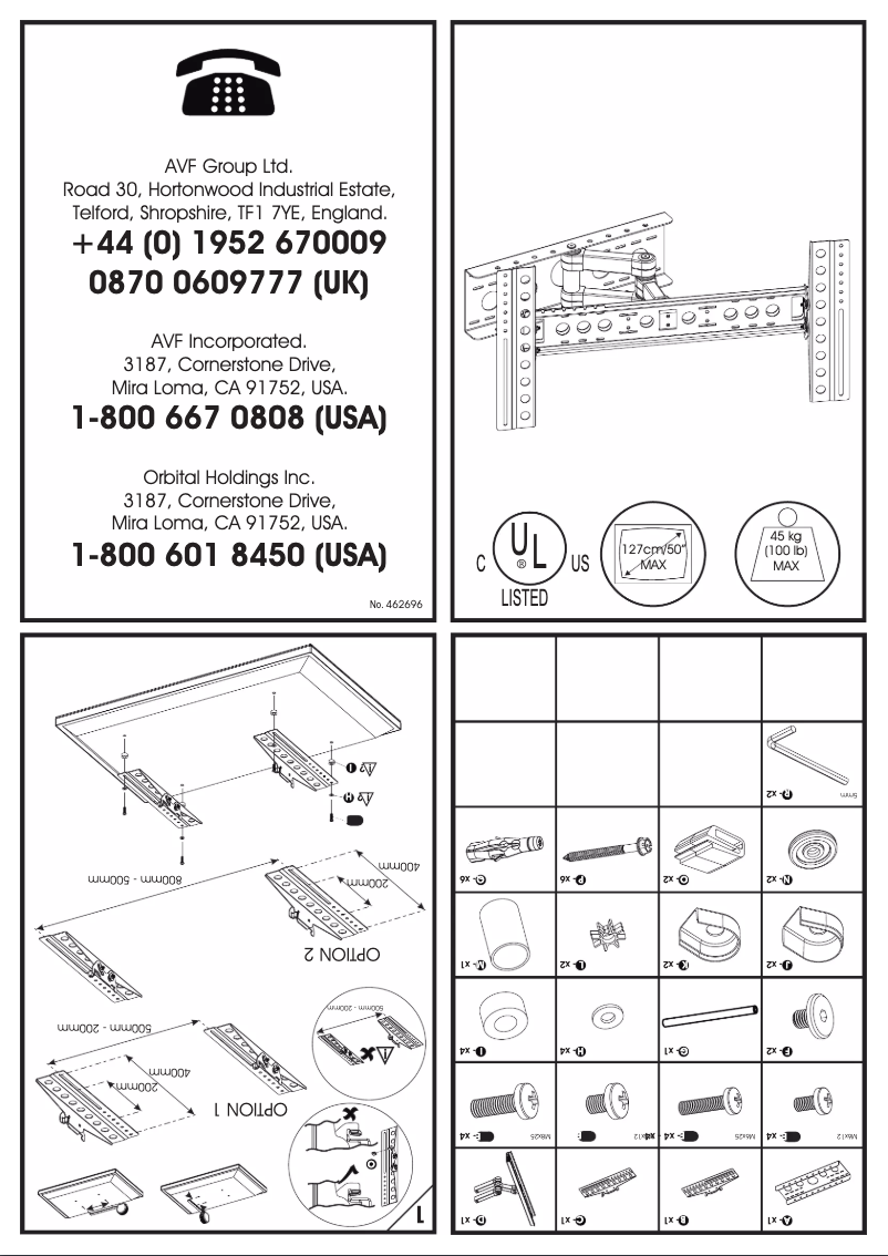 Page 1 de la notice Manuel utilisateur AVF EL805B-A