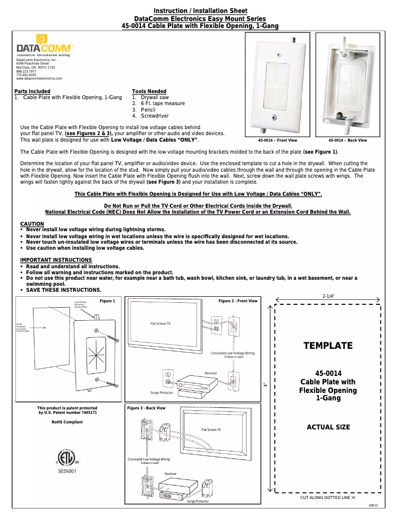 Página 1 del manual Manual de usuario Monoprice 12580