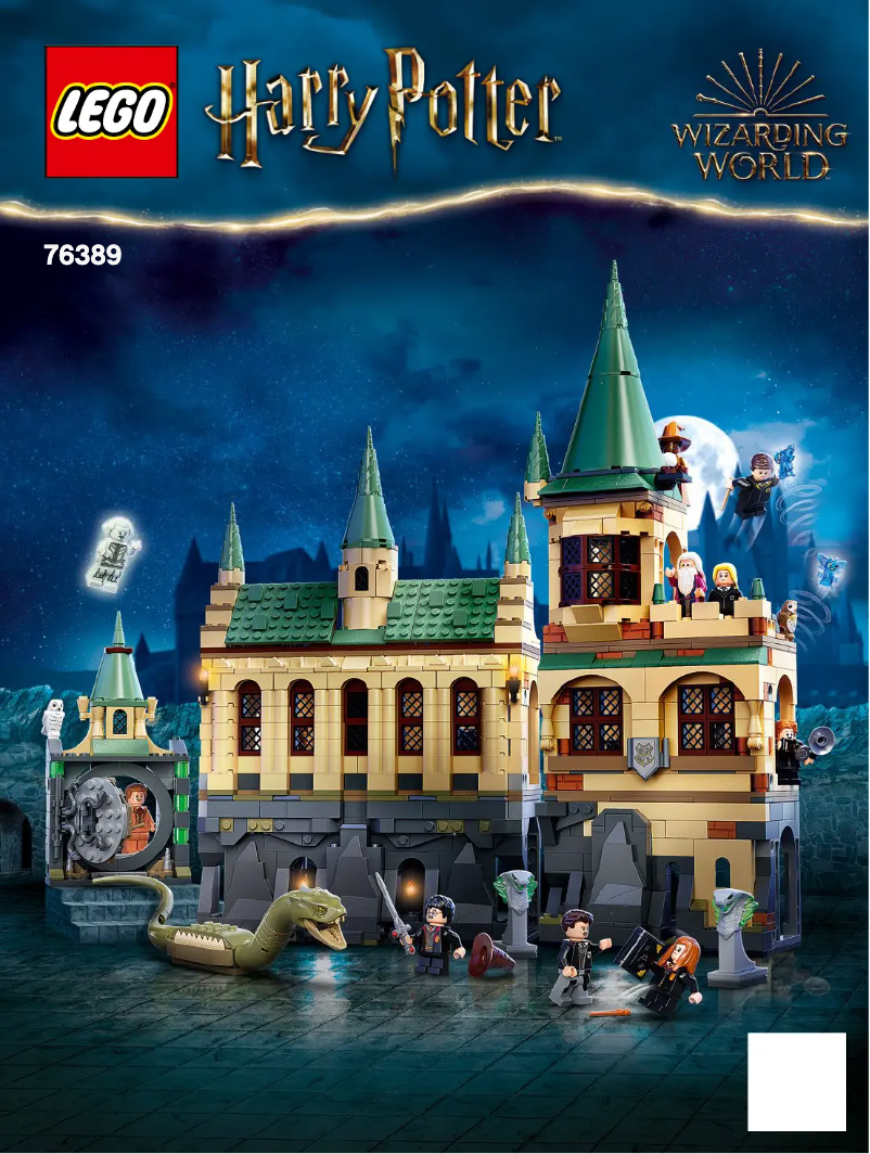 Page 1 de la notice Consignes visuelles Lego Harry Potter 76389