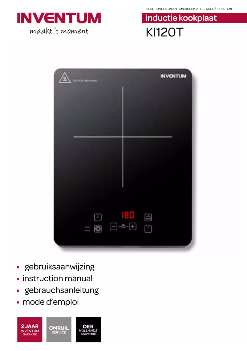 Page 1 de la notice Manuel utilisateur Inventum KI120T