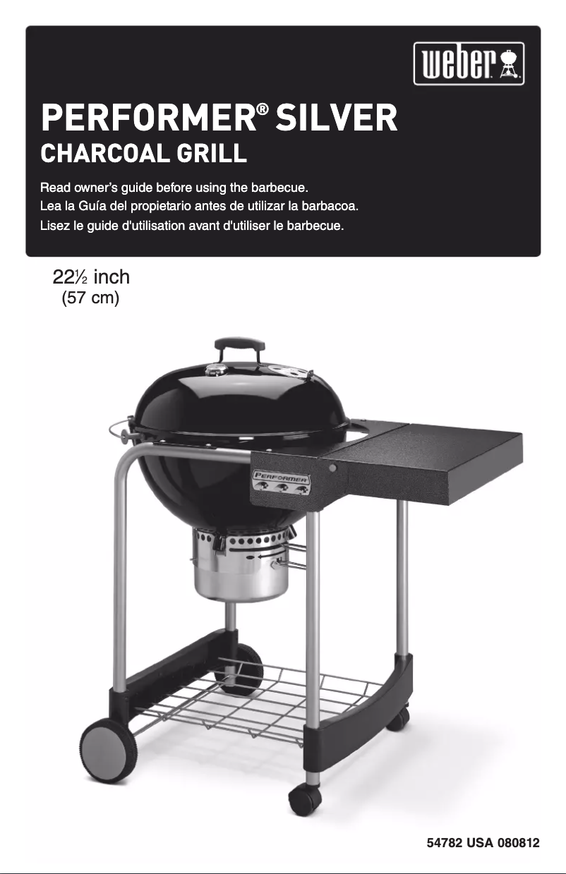 Page 1 de la notice Instructions / montage Weber Performer Silver