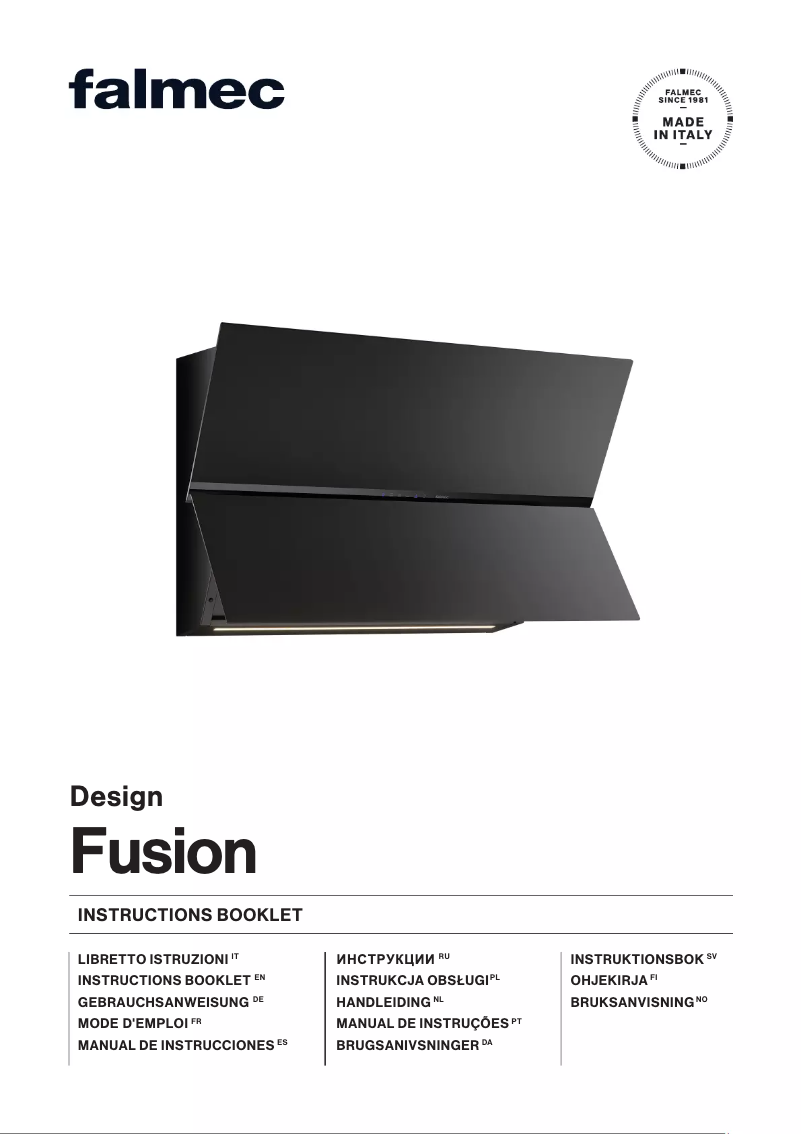 Página 1 del manual Manual de usuario Falmec Fusion