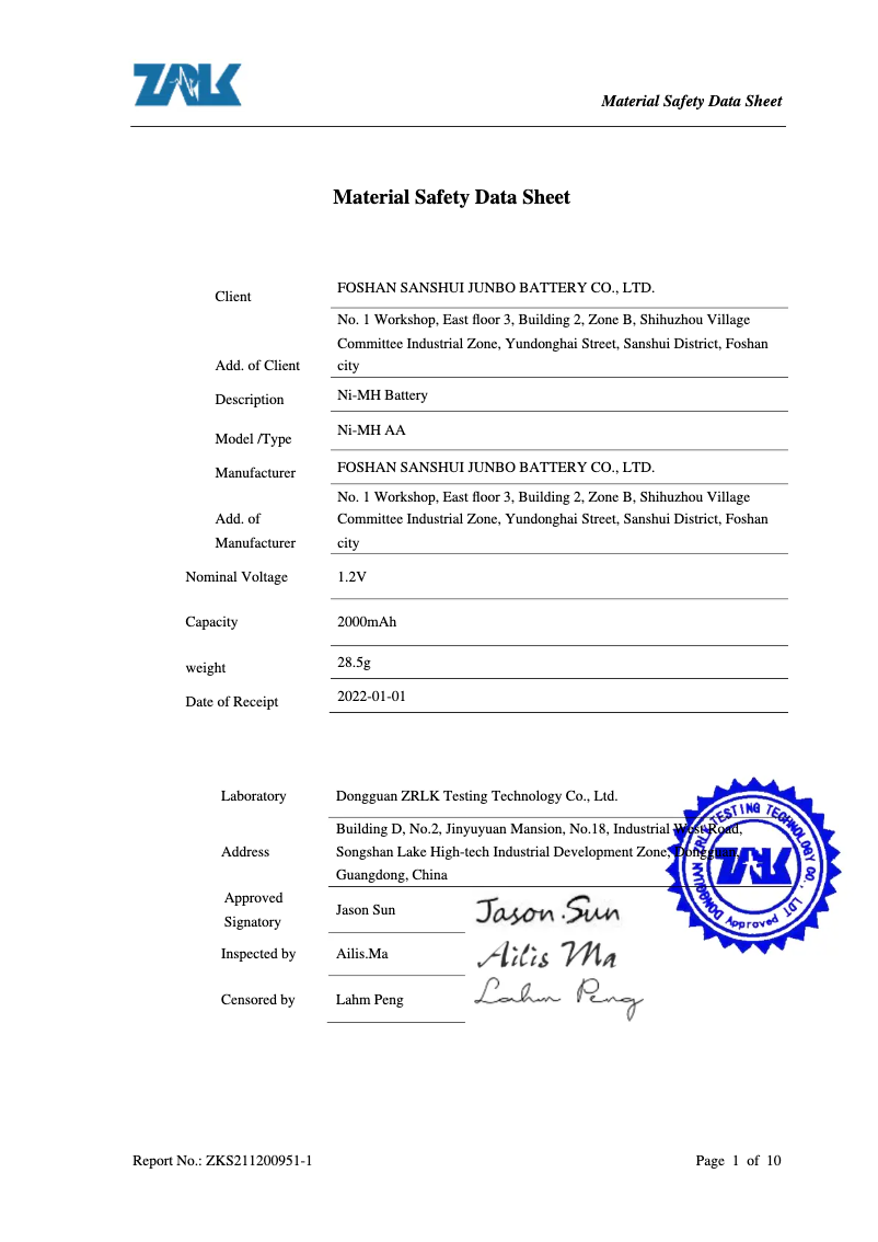 Page 1 de la notice Instructions de sécurité Kern FH 5