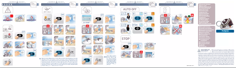 Page 1 de la notice Manuel utilisateur Calor Pro Express Care GV7810C0