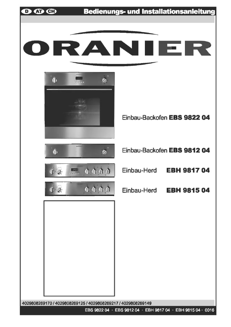 Image de la première page du manuel de l'appareil EBS 9822 04