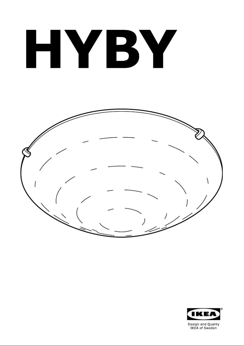 Page 1 de la notice Manuel utilisateur Ikea HYBY