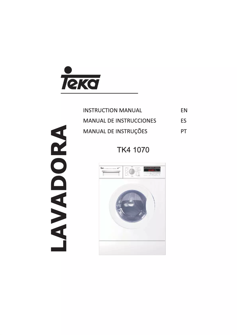 Page 1 de la notice Manuel utilisateur Teka TK4 1070EXP