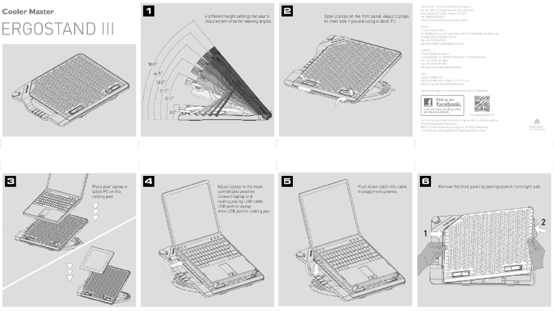 Página 1 del manual Manual de usuario Cooler Master Ergostand III