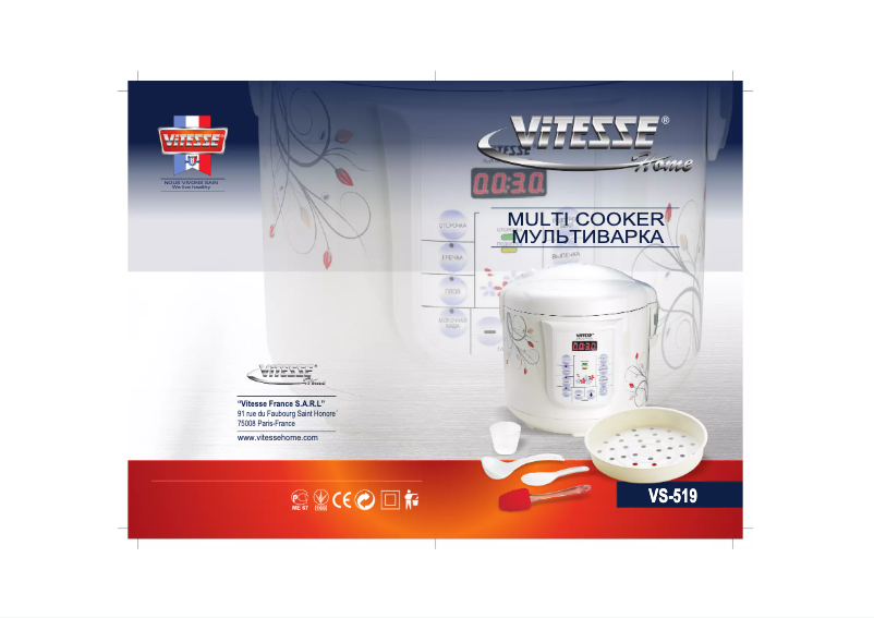 Page 1 de la notice Manuel utilisateur ViTESSE VS-519