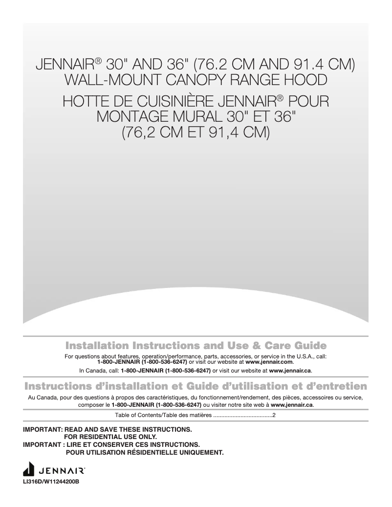 Page 1 of the manual Instructions / Assembly Whirlpool JXW8536HS