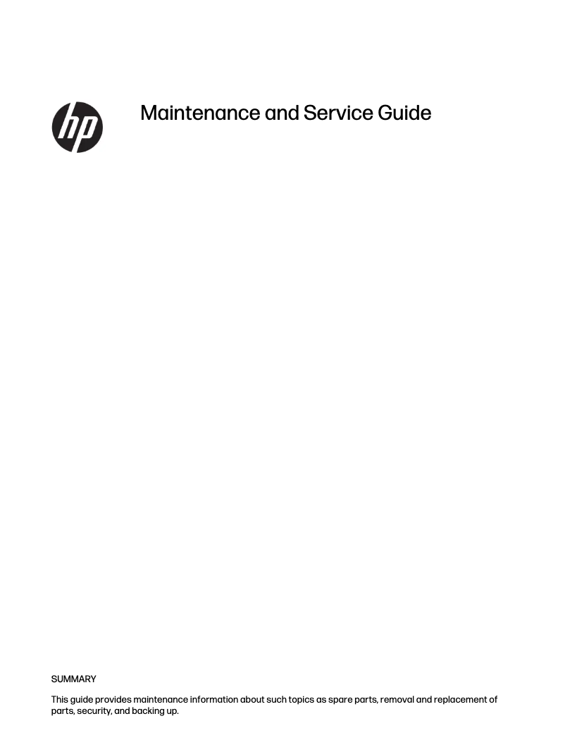 Página 1 del manual Manual de usuario HP Envy 17-cw0055ng