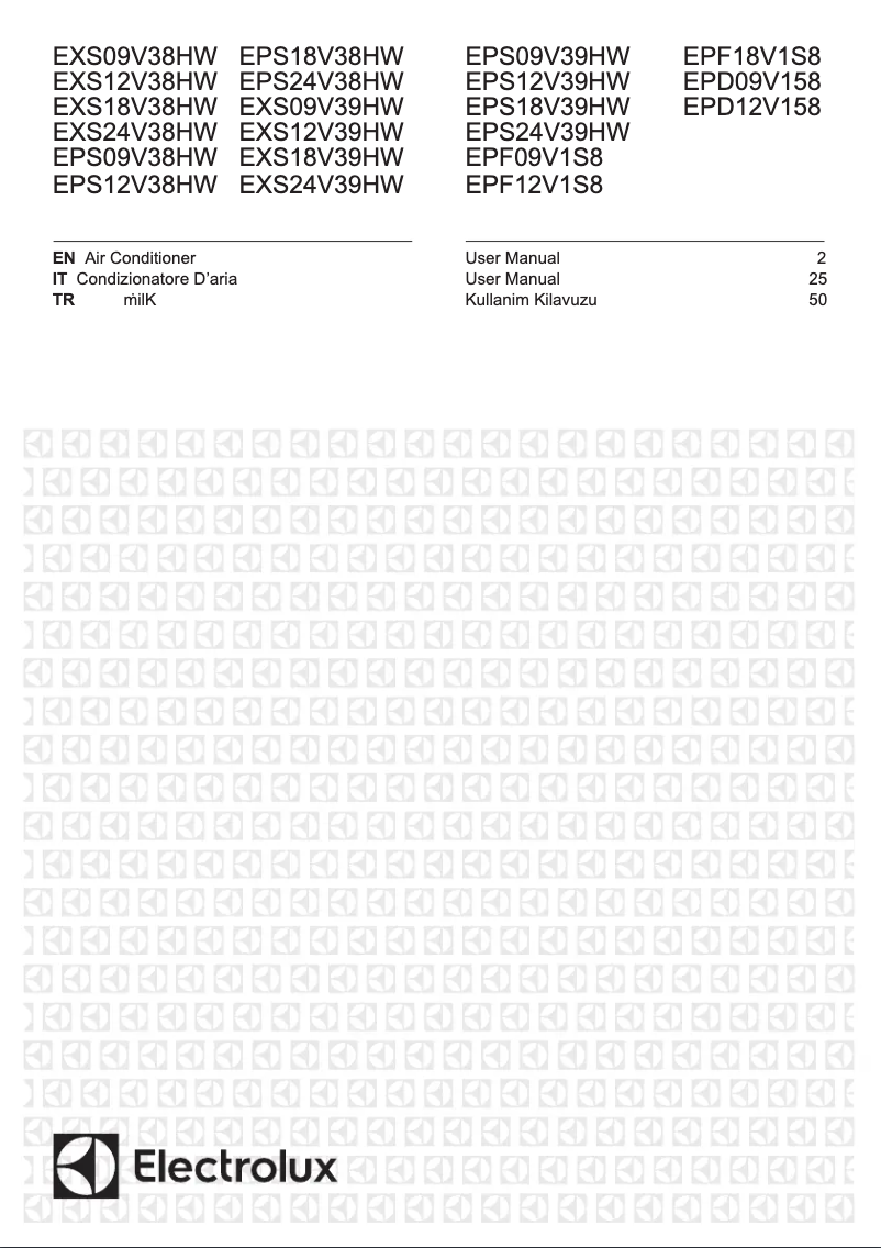 Página 1 del manual Manual de usuario Electrolux EPS12V39HWI