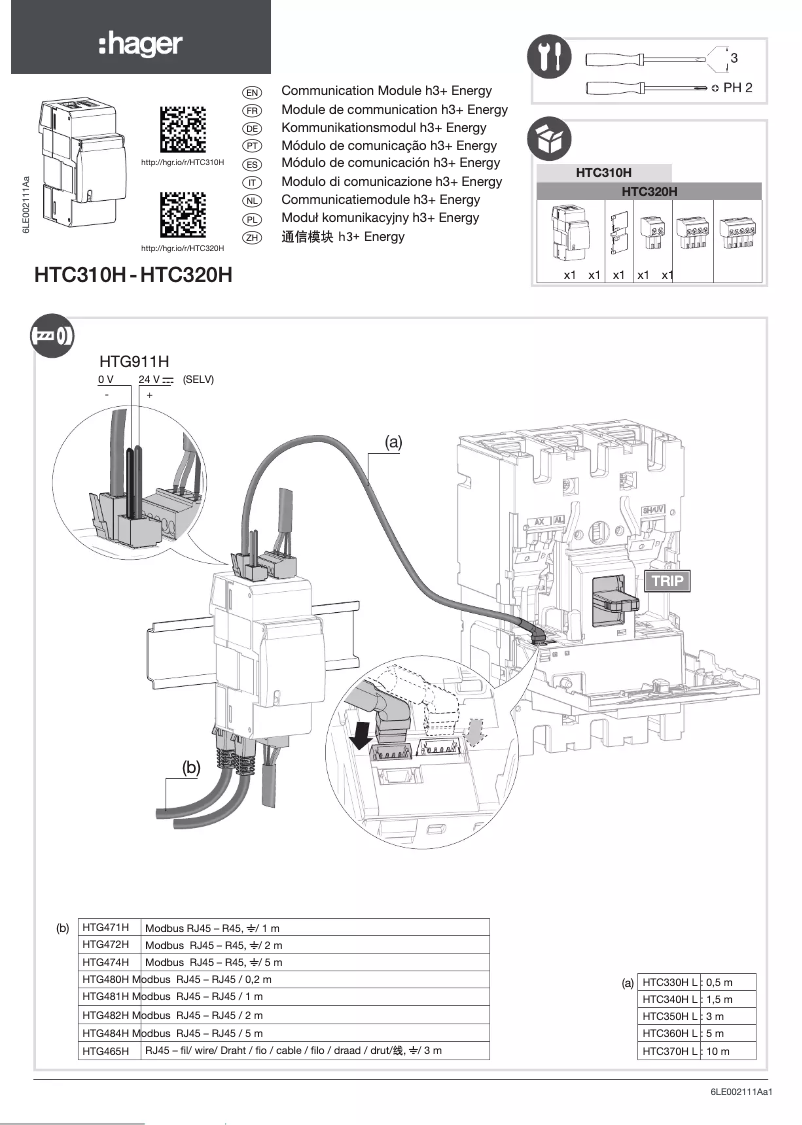 Página 1 del manual Manual de usuario Hager HTG474H