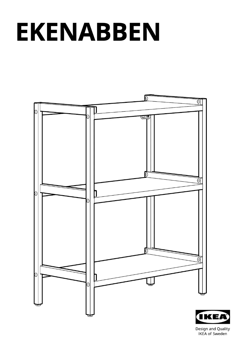 Page 1 de la notice Manuel utilisateur Ikea EKENABBEN 904.878.17