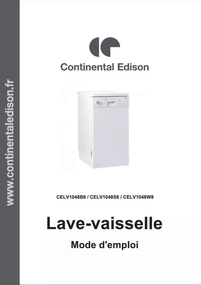 Page 1 de la notice Manuel utilisateur Continental Edison CELV1048W8