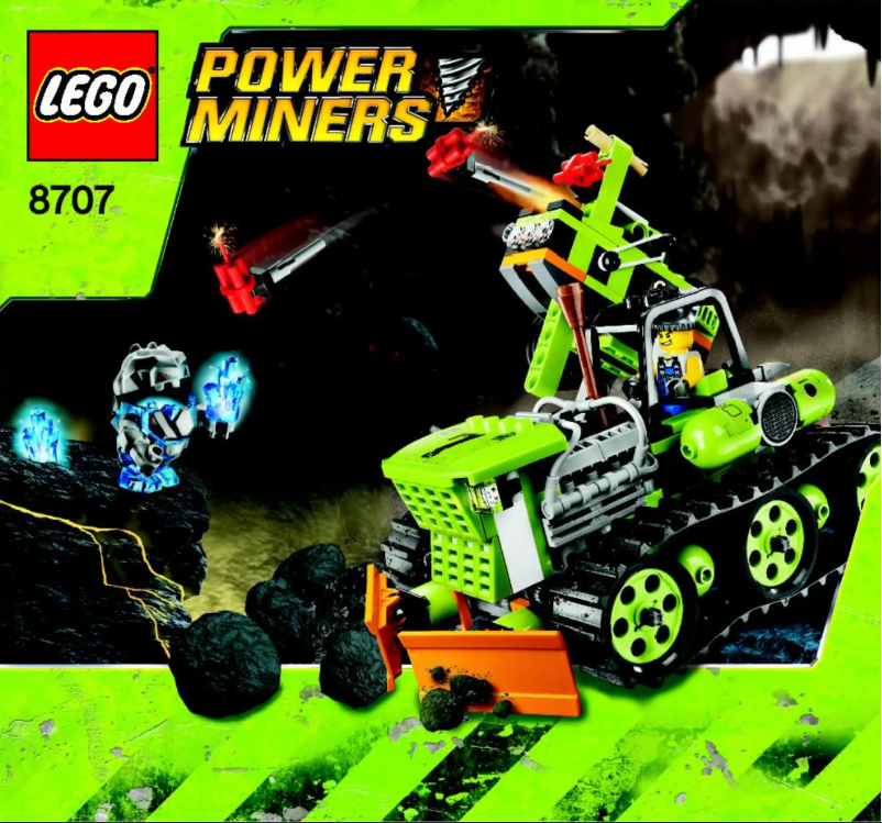 Página 1 del manual Manual de usuario Lego Power Miners 8707