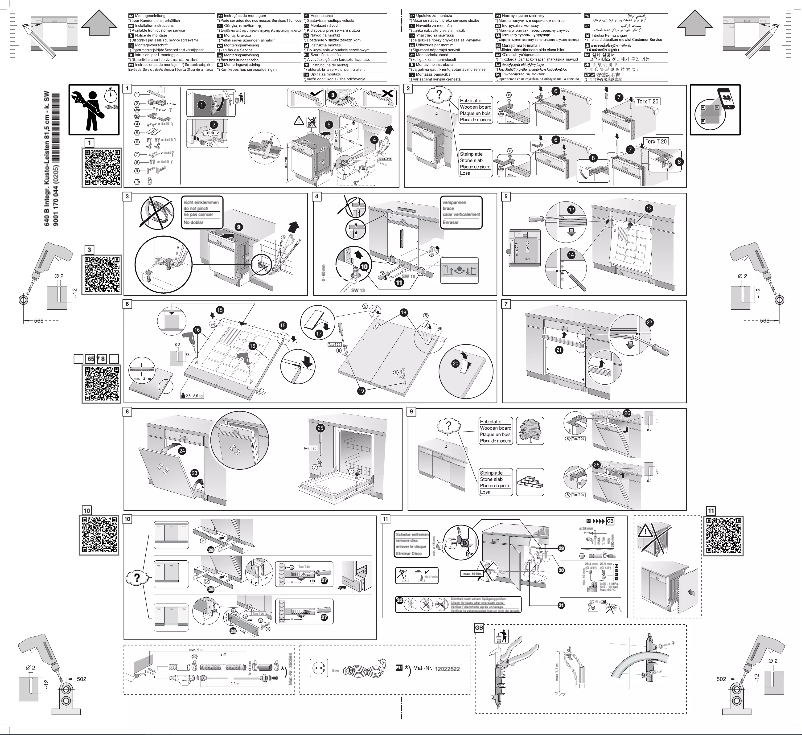 Page 1 de la notice Instructions / montage Siemens SN53HS12TE