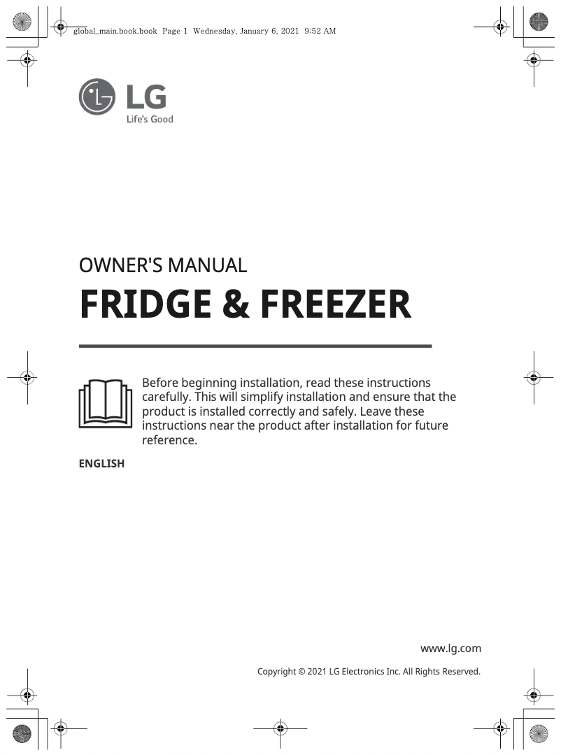 Page 1 of the manual User Manual LG LM57SPN