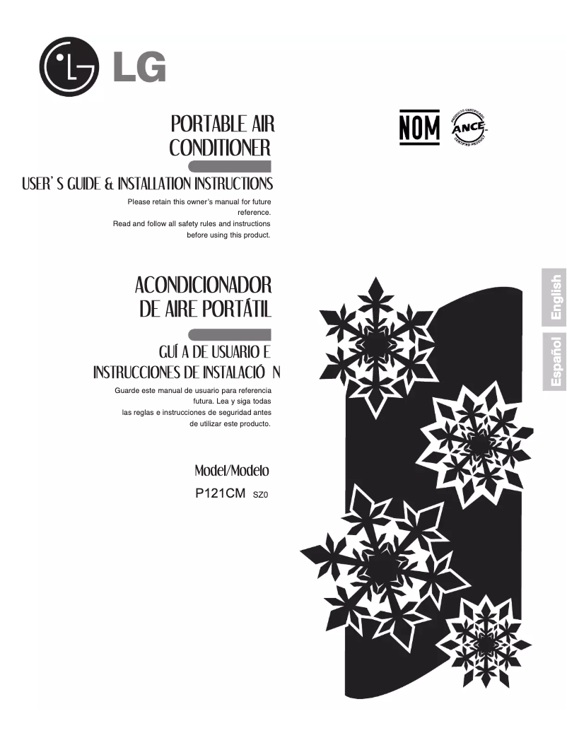 Page 1 de la notice Manuel utilisateur LG P121CM