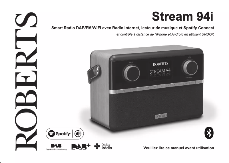 Page 1 de la notice Manuel utilisateur Roberts STREAM 94i
