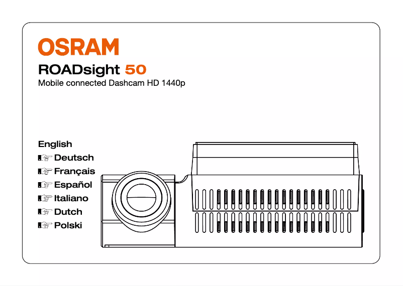 Page 1 de la notice Instructions / montage Osram ROADsight 50