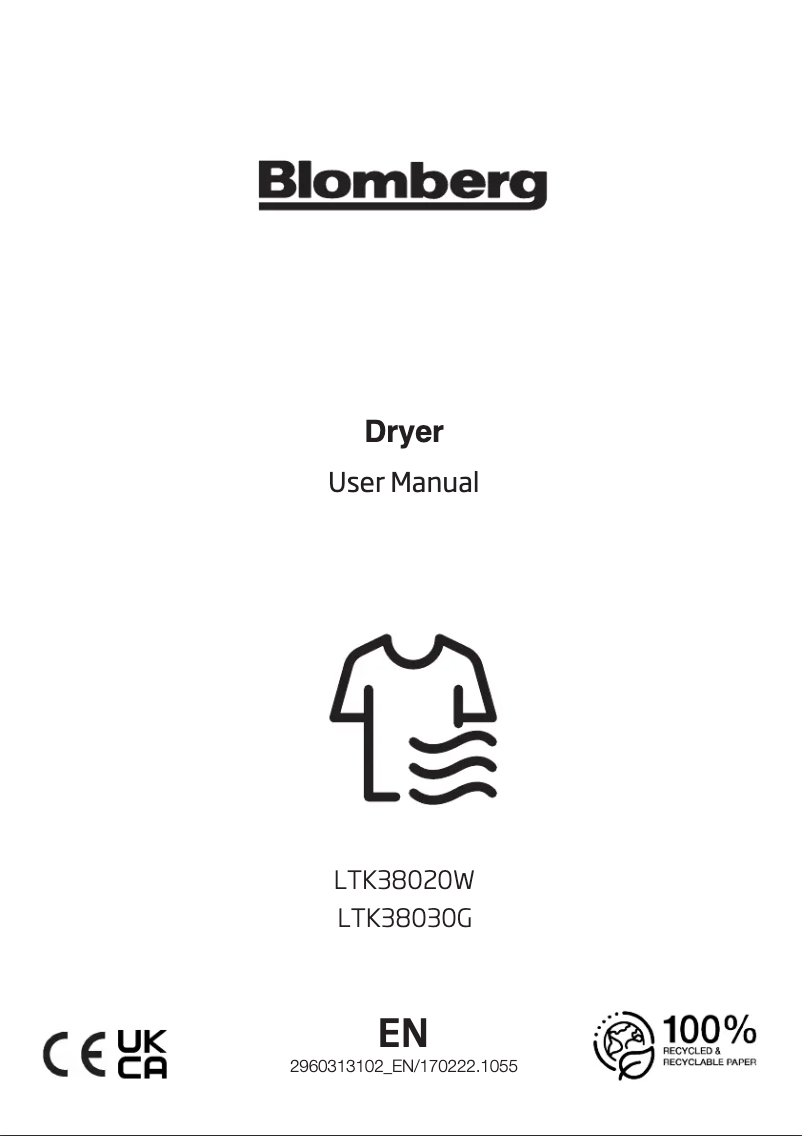 Página 1 del manual Manual de instrucciones Blomberg LTK38030G