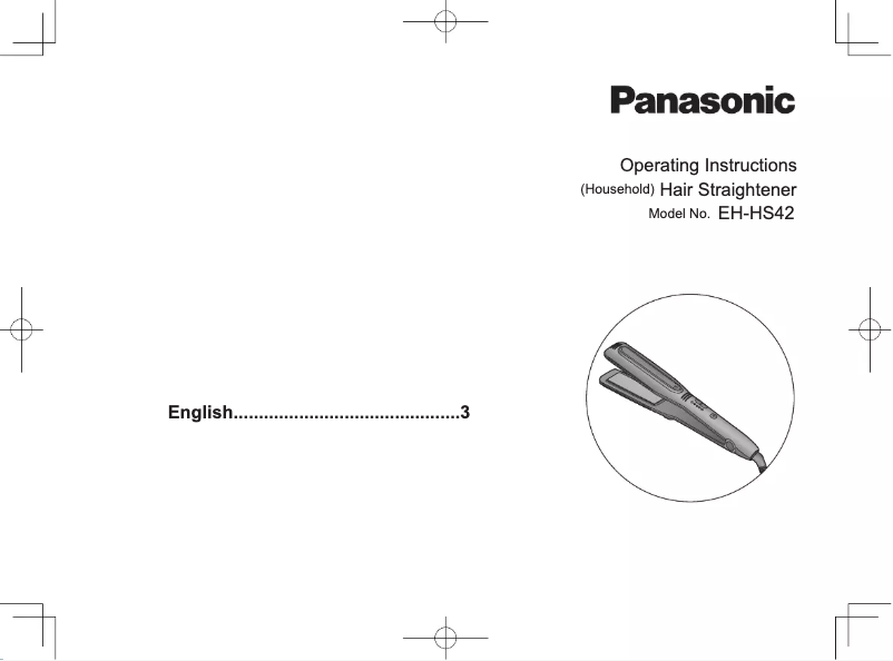 Página 1 del manual Manual de usuario Panasonic EH-HS42