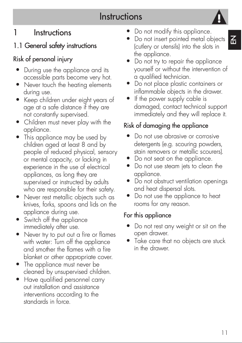 Page 1 de la notice Guide d'installation Smeg CPR615NR