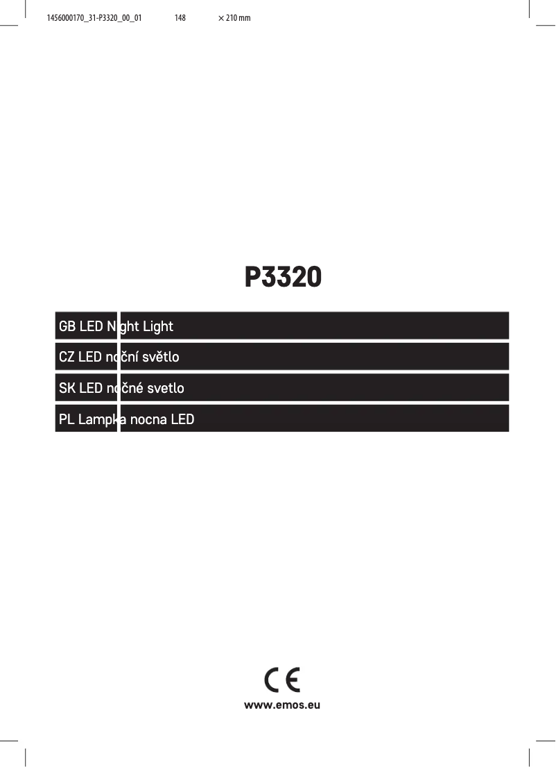 Page 1 de la notice Manuel utilisateur Emos P3320