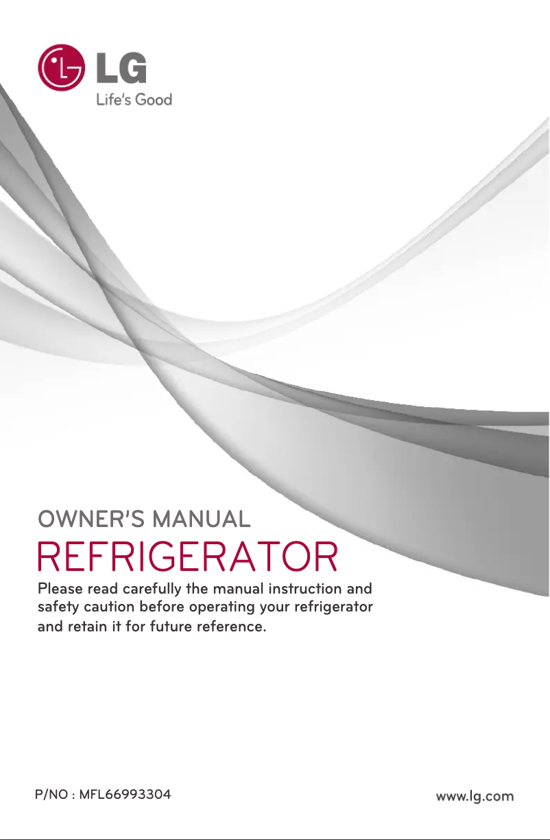 Page 1 de la notice Manuel utilisateur LG GR-221KM