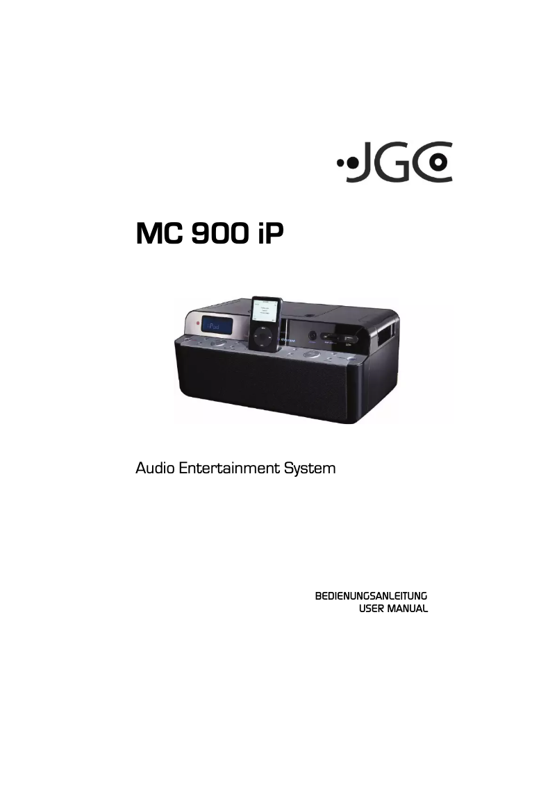 Page 1 de la notice Manuel utilisateur JGC MC 900 iP