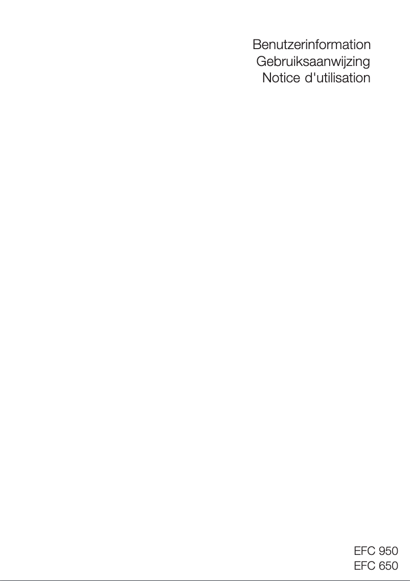 Página 1 del manual Manual de usuario Electrolux EFC950X