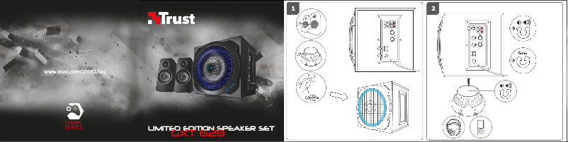 Page 1 de la notice Manuel utilisateur Trust GXT 628