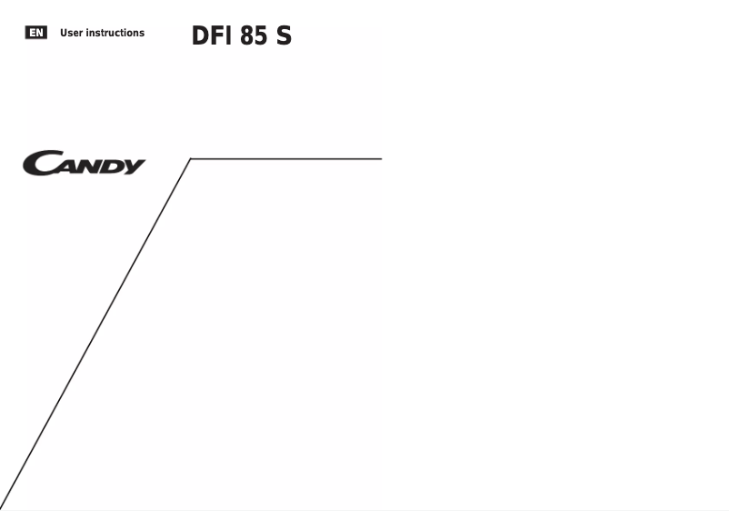Page 1 de la notice Manuel utilisateur Candy GO4 85