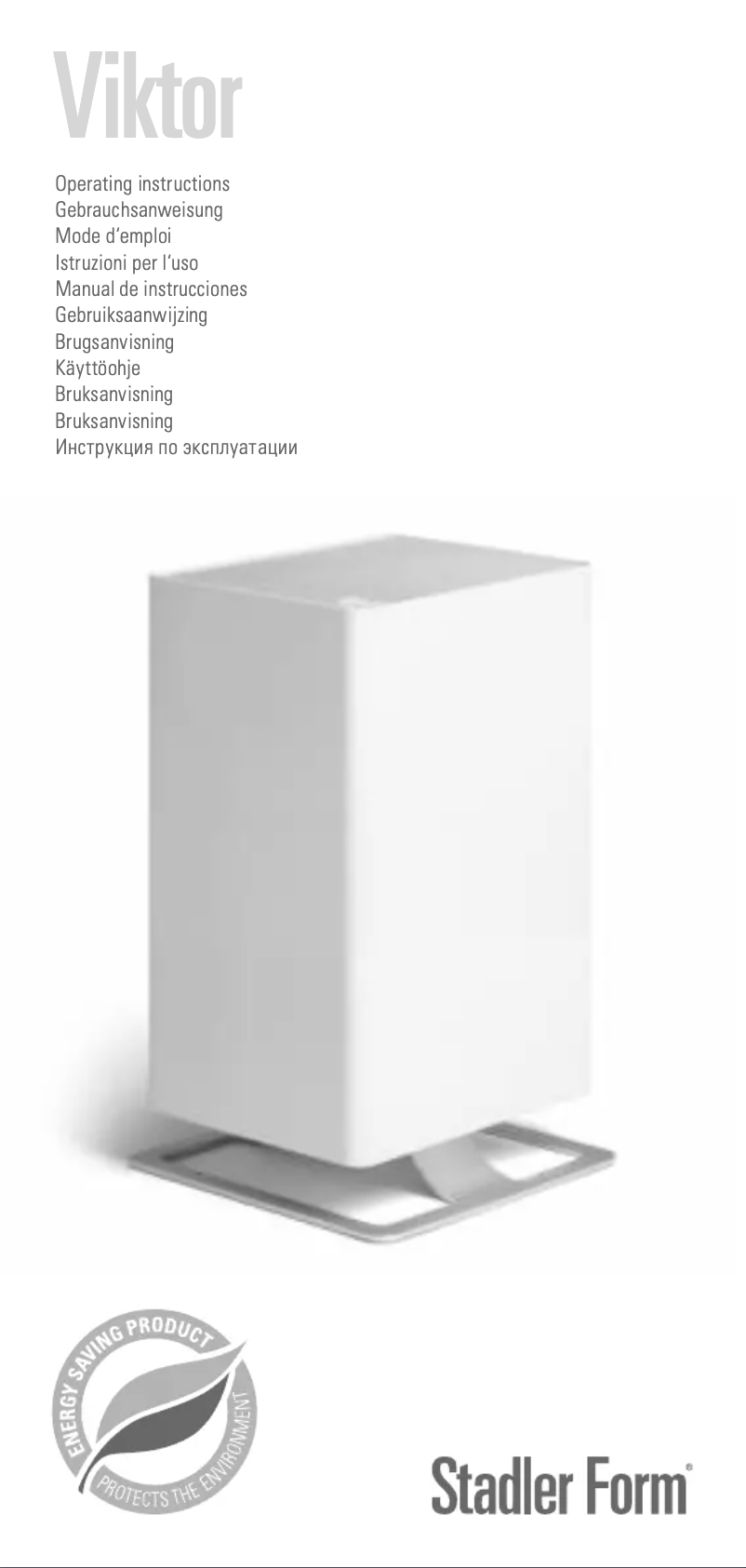 Page 1 de la notice Manuel utilisateur Stadler Form Viktor
