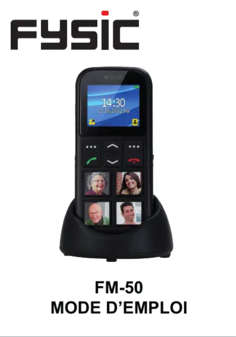 Page 1 de la notice Manuel utilisateur Fysic FM-50
