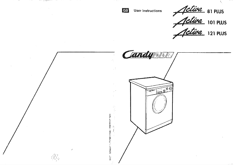 Página 1 del manual Manual de usuario Candy Activa 121 plus